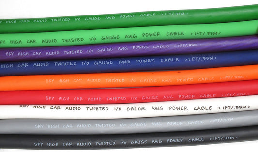 Sky high car audio 4 gauge  ofc per foot